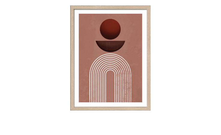 Rahmenbild Shapes of the Earth 33 x 43 cm. Rahmenbild mit dem Thema - Formen.