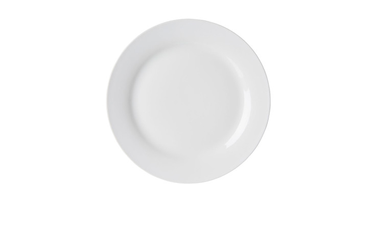Teller Bianco in der Farbe Weiß und mit dem Durchmesser von ca. 27 cm.