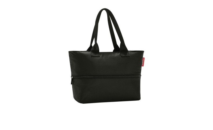 Tragetasche Shopper e1 von Reisenthel aus Polyester mit zwei Griffen und Fronttasche vor weißem Hintergrund.