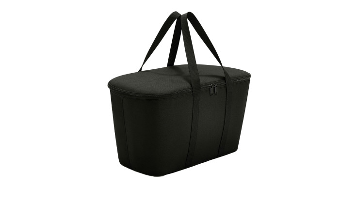Reisenthel Kühltasche Coolerbag, schwarz, recyceltes Polyester, Zipper, lange Griffe; Maße variabel.