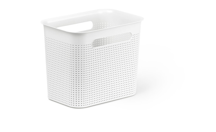 Box Brisen 18 x 21,1 x 26,2 cm aus weißem Kunststoff.