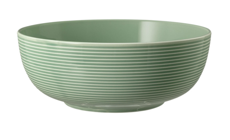 Foodbowl Beat 20,4 cm aus Porzellan in Salbeigrün.