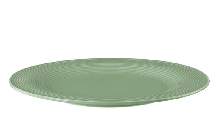 Speiseteller Beat  27,7 cm aus Porzellan in Salbeigrün.
