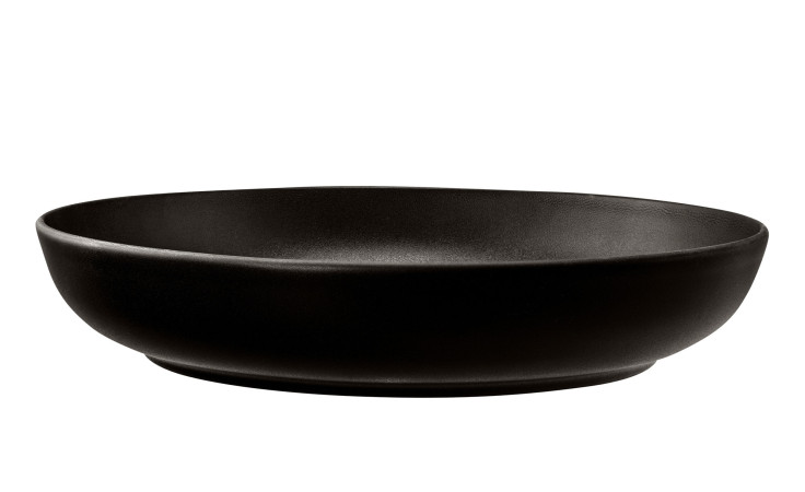 Foodbowl Liberty 28 cm aus schwarzem Porzellan.