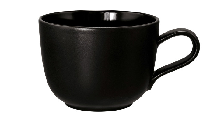 Kaffeetasse Liberty 260 ml aus schwarzem Porzellan.