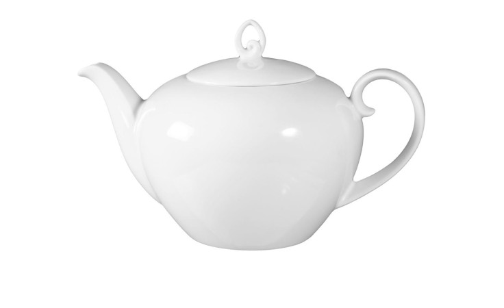 Teekanne Rondo/Liane 1,1 l aus weißem Porzellan.