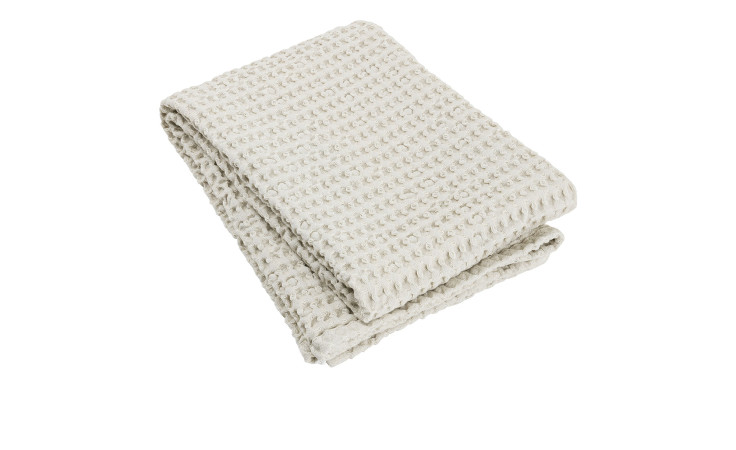 Badetuch Caro 70 x 140 cm aus Baumwolle in beige.