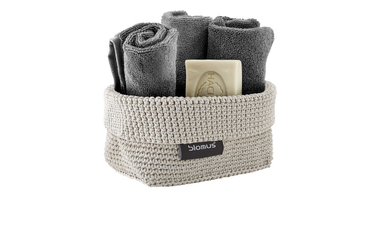 Korb Tela 10 x 15 cm aus Synthetikfaser in beige.