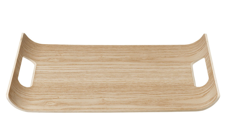 Holztablett Wilo  25 x 36 cm aus Echt- / Hartholz in holzfarbend.