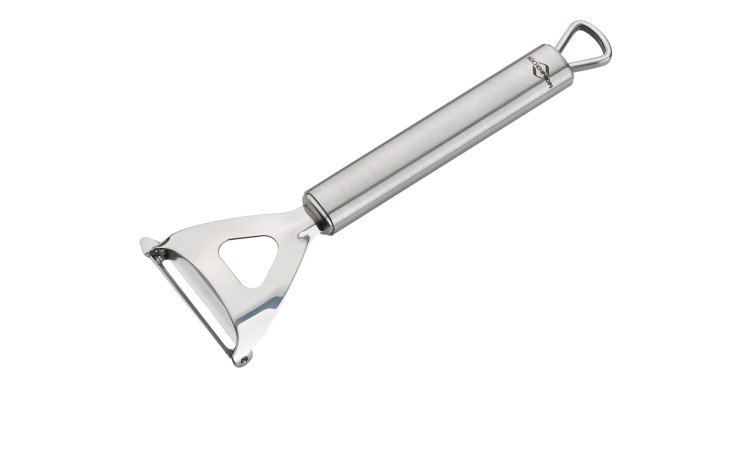 Pendelschäler Parma aus silberfarbenem Edelstahl