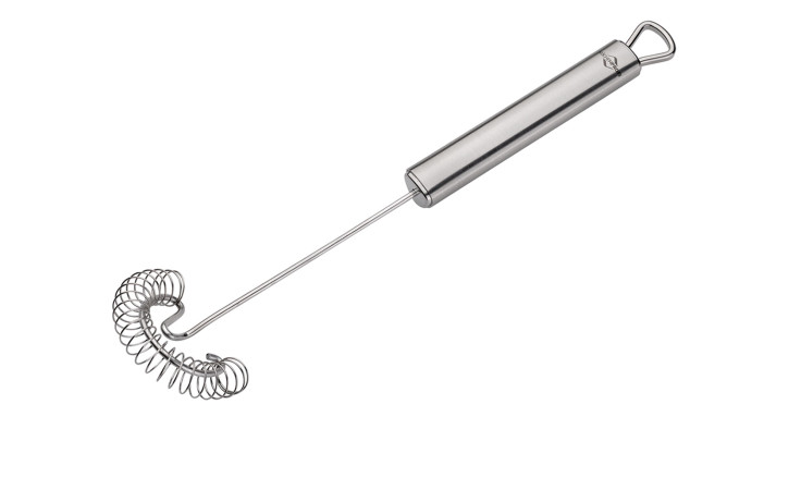 Spiralbesen Parma in Edelstahl silber