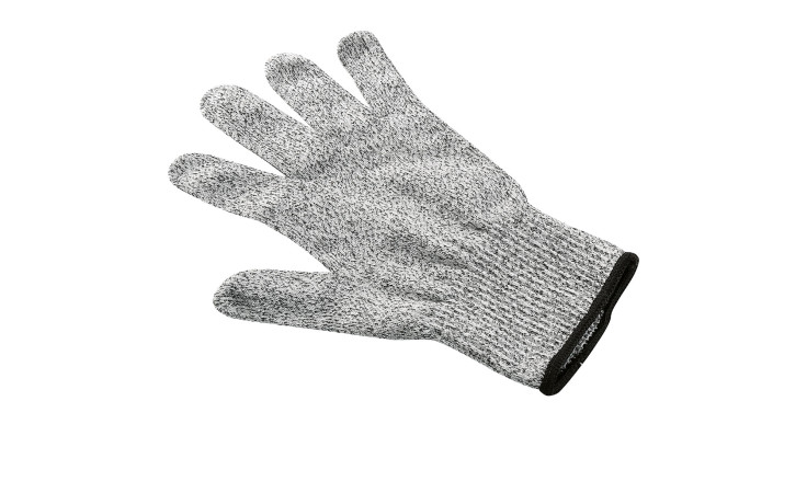Schnittschutz Handschuh Safety in grau-schwarz