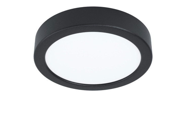 Die LED-Deckenleuchte Fueva 5 16 cm ist eine runde, flächenbündige Decken- oder Wandleuchte mit einer weißen Streuscheibe.