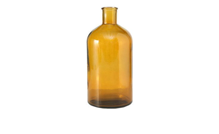 Die Boltze Vase Coljar, 28 cm hoch mit einem schmalen Hals, steht aufrecht vor einem weißen Hintergrund.