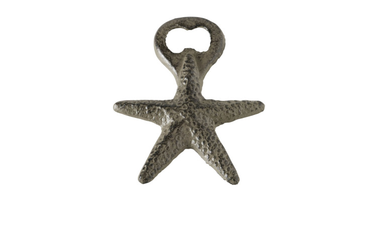 Boltze Flaschenöffner Seavy: Flaschenöffner aus Metall in Form eines Seesterns, ideal für die Küstendekoration.