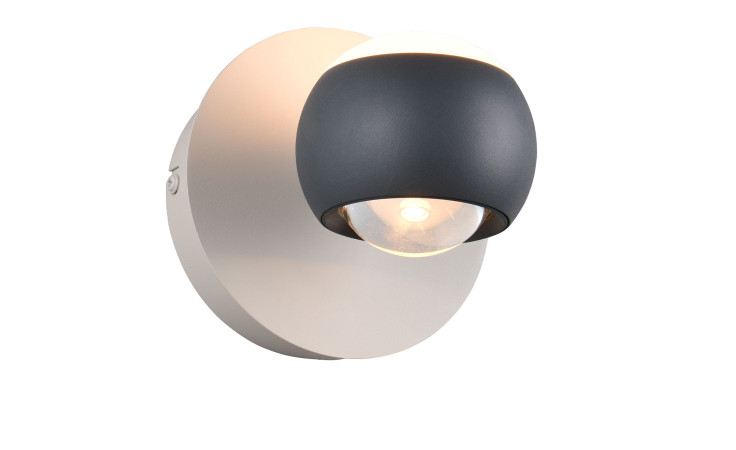 Die Musterring LED-Wandleuchte MR-Cannon 14,5 cm ist eine moderne anthrazitfarbene Wandleuchte mit Leuchtmittel.