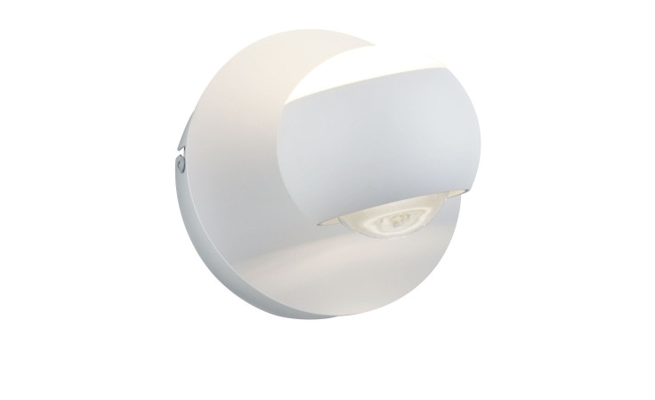 Musterring LED-Wandleuchte MR-Cannon, 14,5 cm, moderne Weiß-Metall Wandleuchte mit Leuchtmittel inklusive.