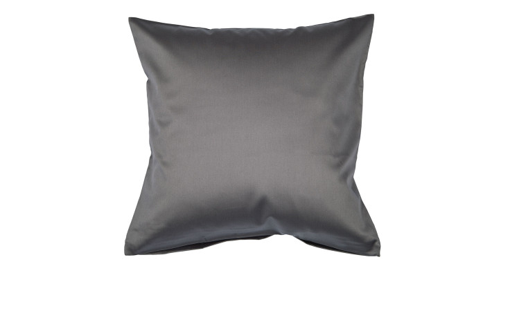 Mako-Satin K9ssenbezug Colors, in der Größe 80 x 80 cm und in der Farbausführung grau