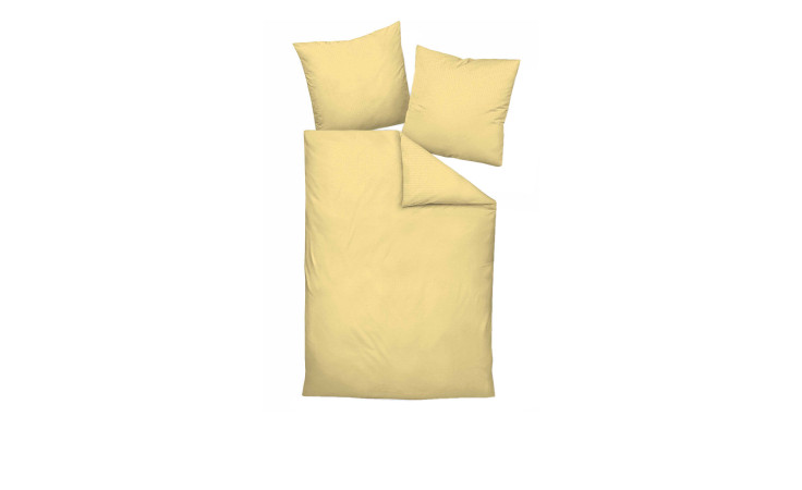 Seersucker Bettwäsche Piano in der Größe 135 x 200 cm und in der Farbausführung Gelb