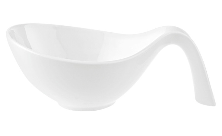 Servierschale Flow 600 ml in weiß