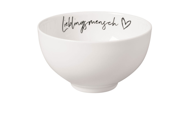 Schale Lieblingsmensch in weiß