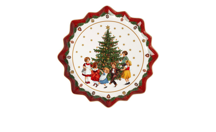 Gebäckteller Toy's Fantasy 39 cm mehrfarbig.