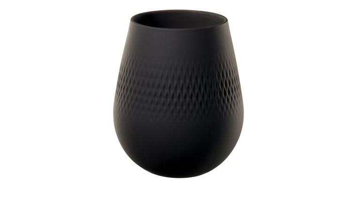 Vase Manufacture Collier 14,5 cm in schwarz