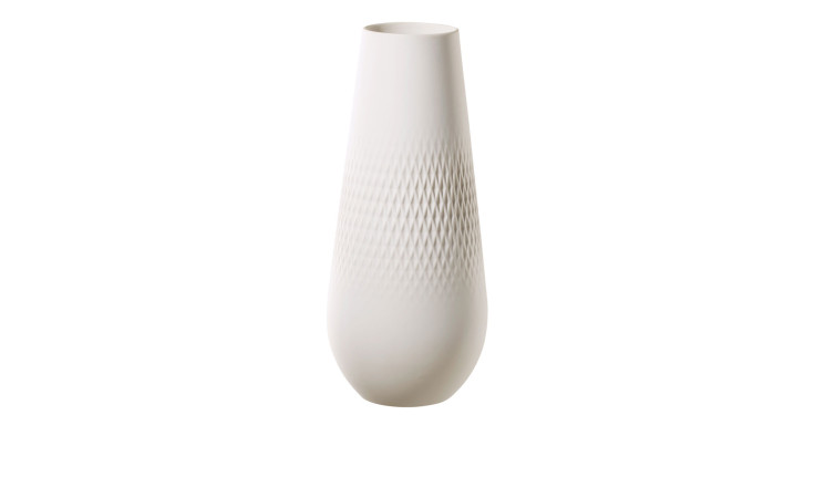 Vase Manufacture Collier 26 cm in weiß