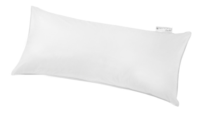 Doppeltuch-Kopfkissen VEGGIE 40 x 80 cm in weiß