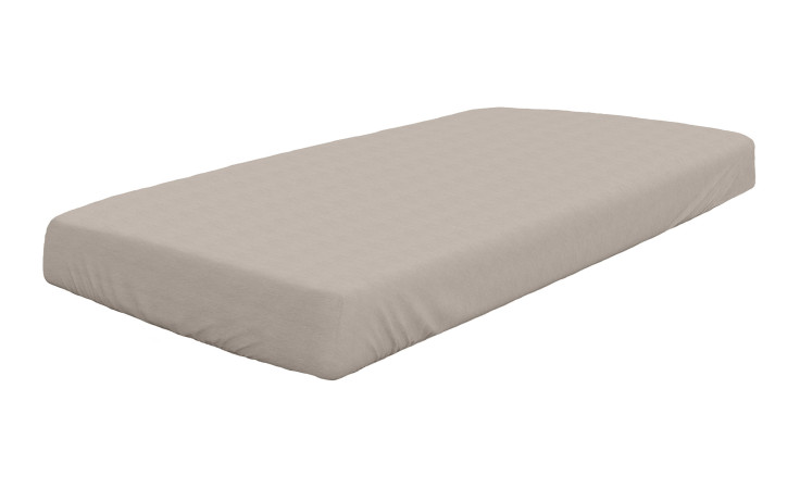 Feinbiber-Spannbettlaken Dormisette, 150 x 200 cm, auf weißem Grund.