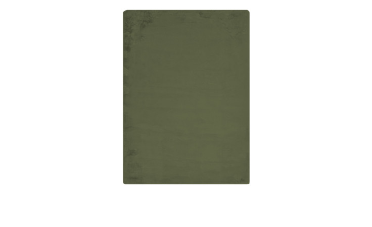 LUXOR living Teppich Loano, 80 x 150 cm, rechteckig, dunkelgrün, Synthetikfaser, mit abgerundeten Ecken.