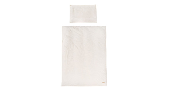 Kinder-Bettwäsche Lil Planet 100 x 135 cm in der Farbe Creme - Seashells´oyster aus Mischgewebe.