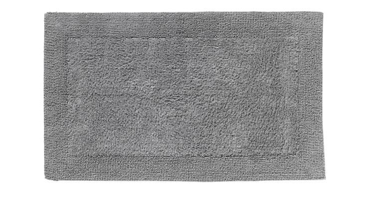 Der Casa Nova Badteppich Cleveland 60 x 90 cm hat einen strukturierten Rand und eine plüschige Mitte - ideal für jedes Badezimmer.