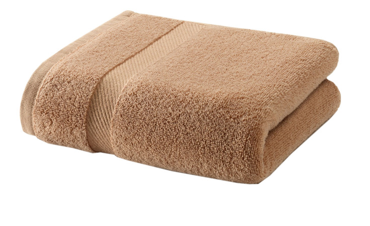 Handtuch 50 x 100 cm in zimt aus Baumwolle.