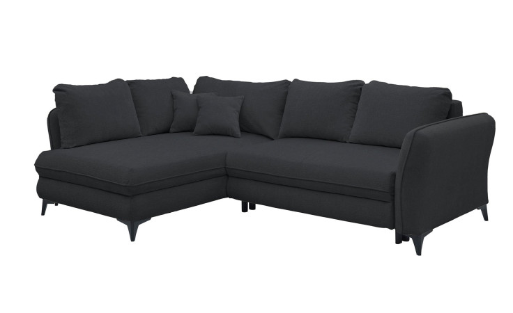 Ecksofa Hereford mit Stoff-Bezug in der Farbe Black