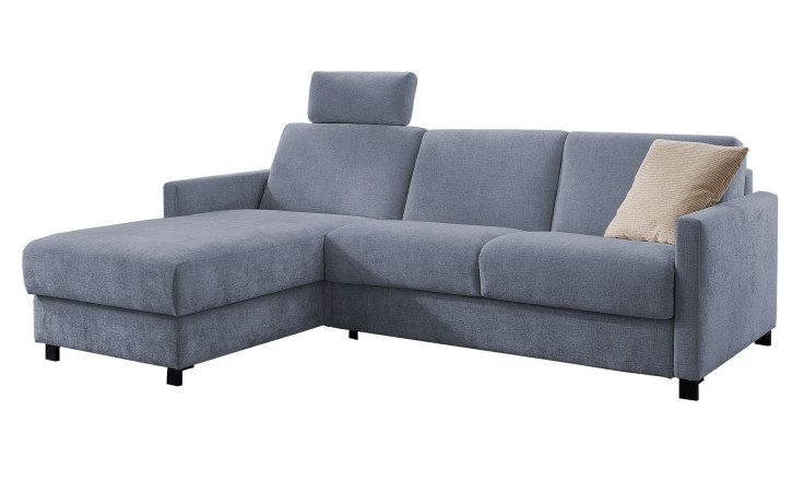 Komfort-Schlafsofa Mailand, in der Farbausführung Graublau