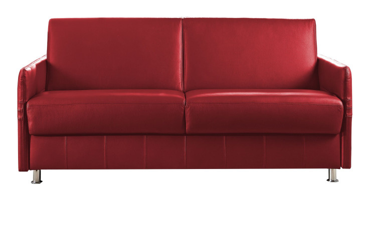 Komfort-Schlafsofa Mailand, in der Farbausführung Rot