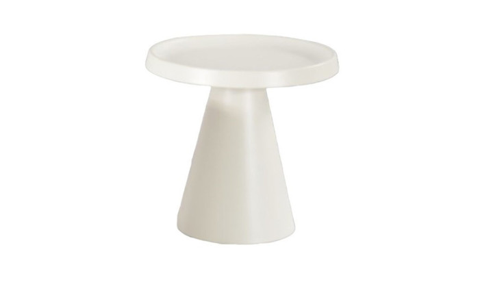 Beistelltisch Namu klein, kegelförmiger Fuß, runde Tischplatte, Durchmesser ca. 50cm