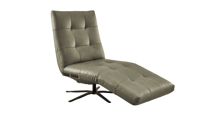 Komfort-Einzelliege LASCONDO Stina, in der Farbausführung Olive, Schrägansicht