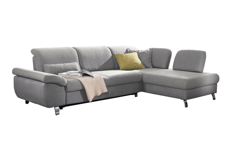 Komfort - Wohnlandschaft Tuscono, in der Farbausführung silber