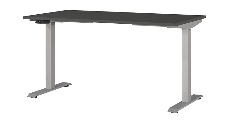 Höhenverstellbarer Schreibtisch Move & Work in Graphit/Silber