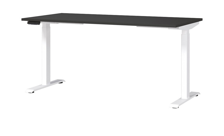 Höhenverstellbarer Schreibtisch Move & Work in Graphit/Weiß