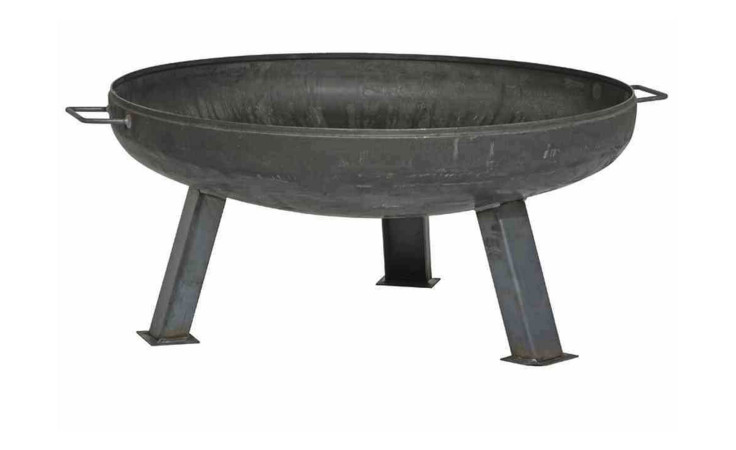 Feuerschale XXL aus Stahl in Anthrazit