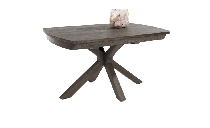 Ausziehtisch Nyon in Basalt mit Sternfuß