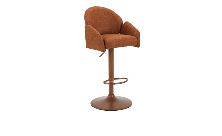 Barhocker Hilda in der Farbe rot-braun