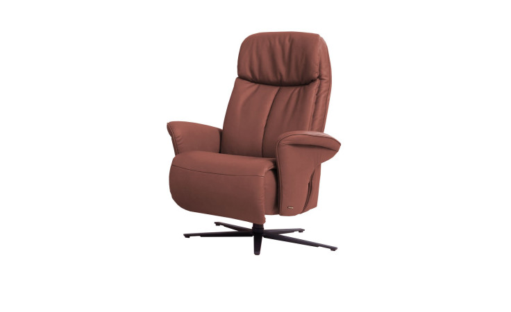 Komfort-Relaxsessel 7556, in der Farbausführung Rot-Braun