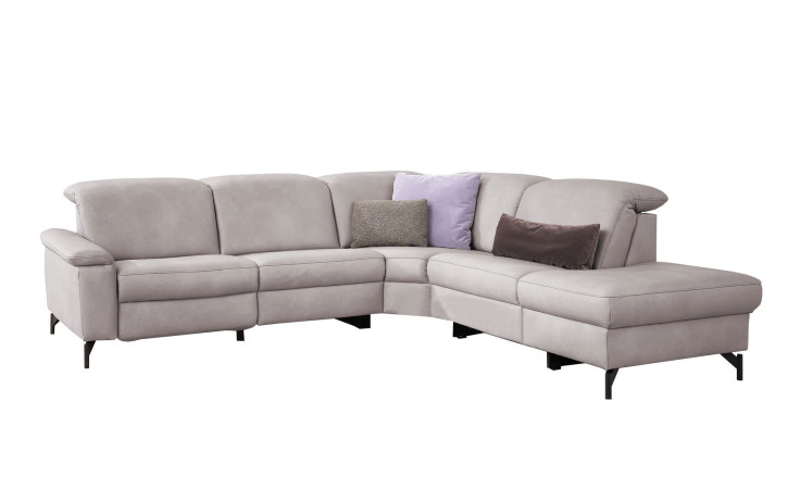 Basis-Ecksofa 1590, in der Farbausführung Asche