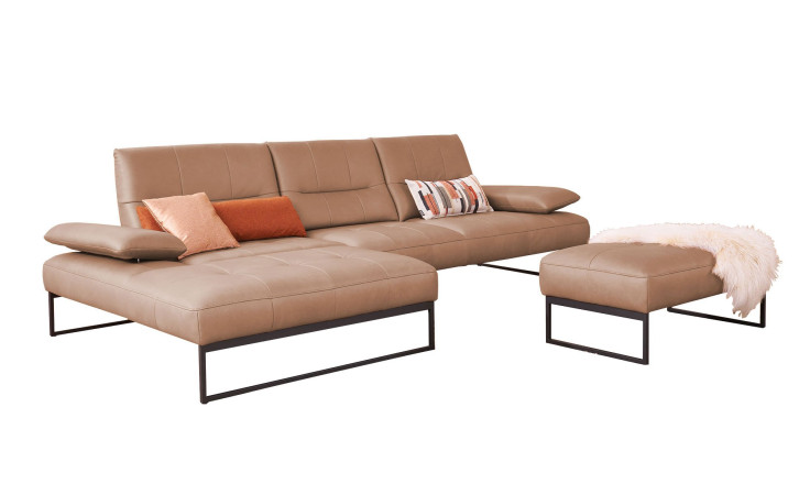 Komfort-Ecksofa 9360, in der Farbausführung Braun