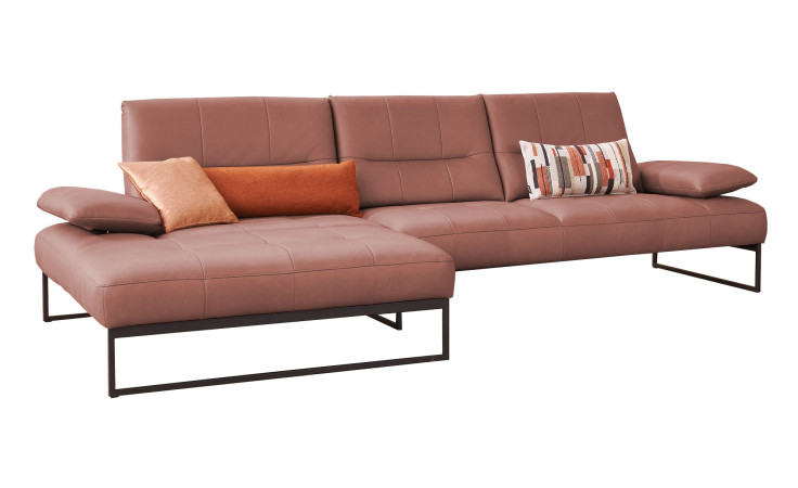 Basis-Ecksofa 9360, in der Farbausführung Rot