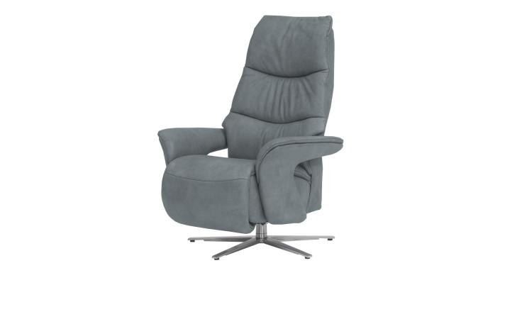 Komfort-Einzelsessel 7052, in der Farbausführung Aqua, Schrägansicht, links